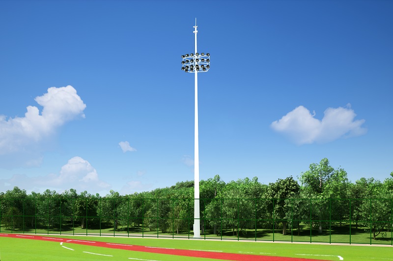 名称：足球场电动升降灯杆